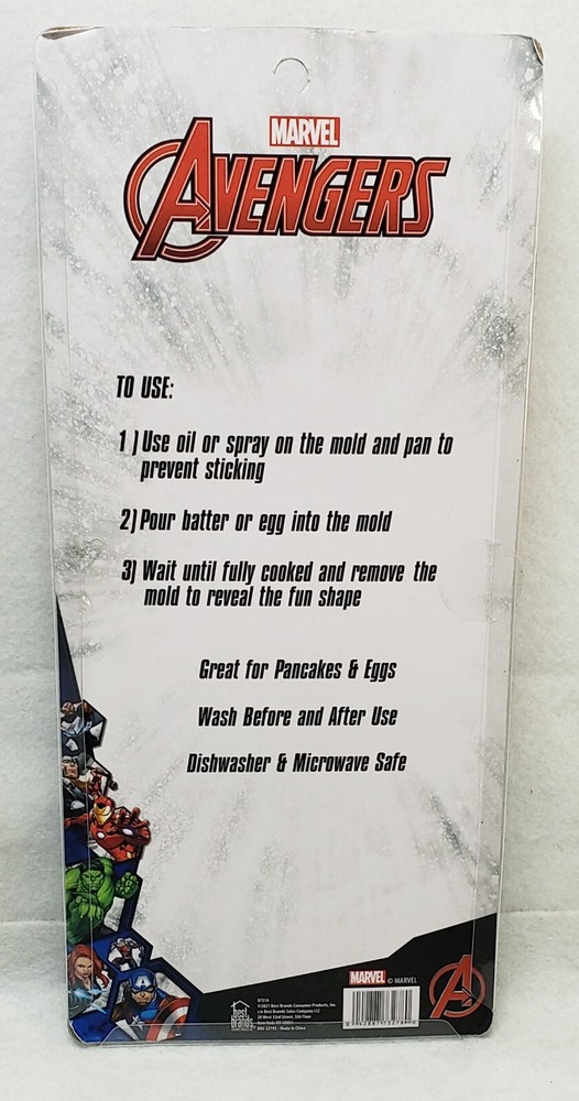 Marvel Avengers 2 Silicone Breakfast Molds/New