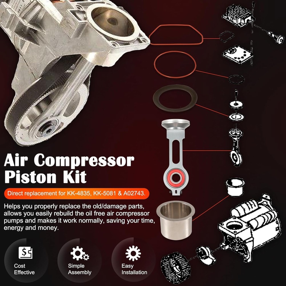 KK-4835 Compressor Piston Kit Replacement Sears