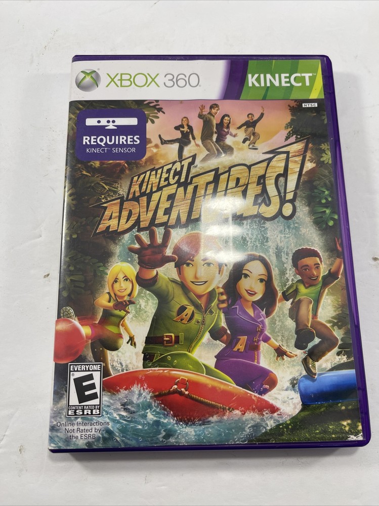XBOX 360 Kinect Sensor Bundle With Kinect Adventures Game W/Box