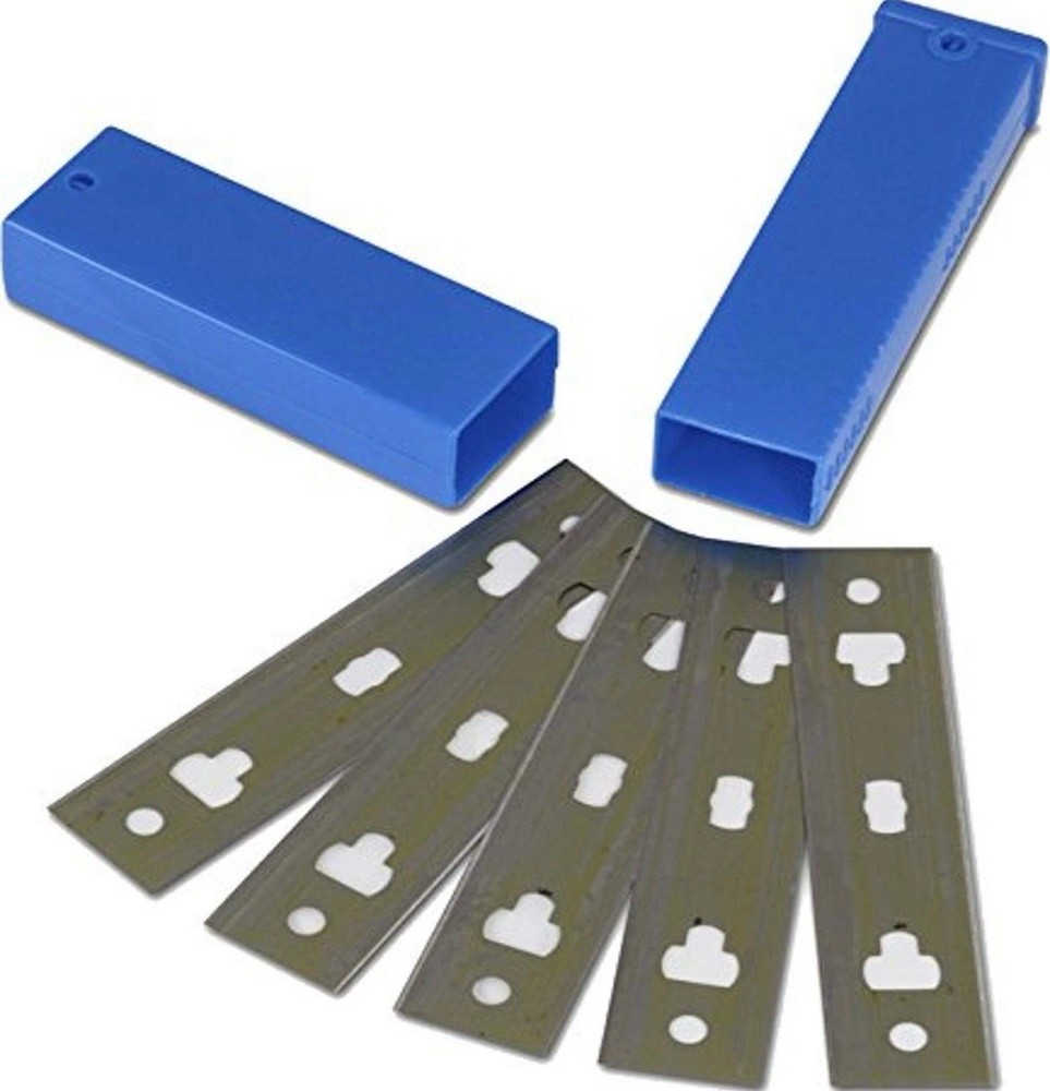 Professional 4” Replacement Window and Glass Scraper Blades, 5 Pack, Includes...