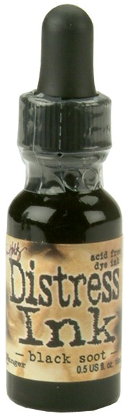 Distress Pad Re-Inker .5oz Black Soot