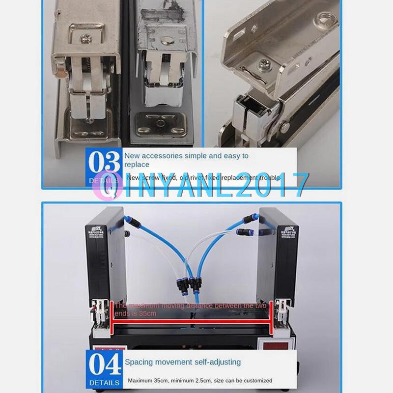 Three-head Pneumatic Stapler Electric Binding Machine Automatic Stapling Machine