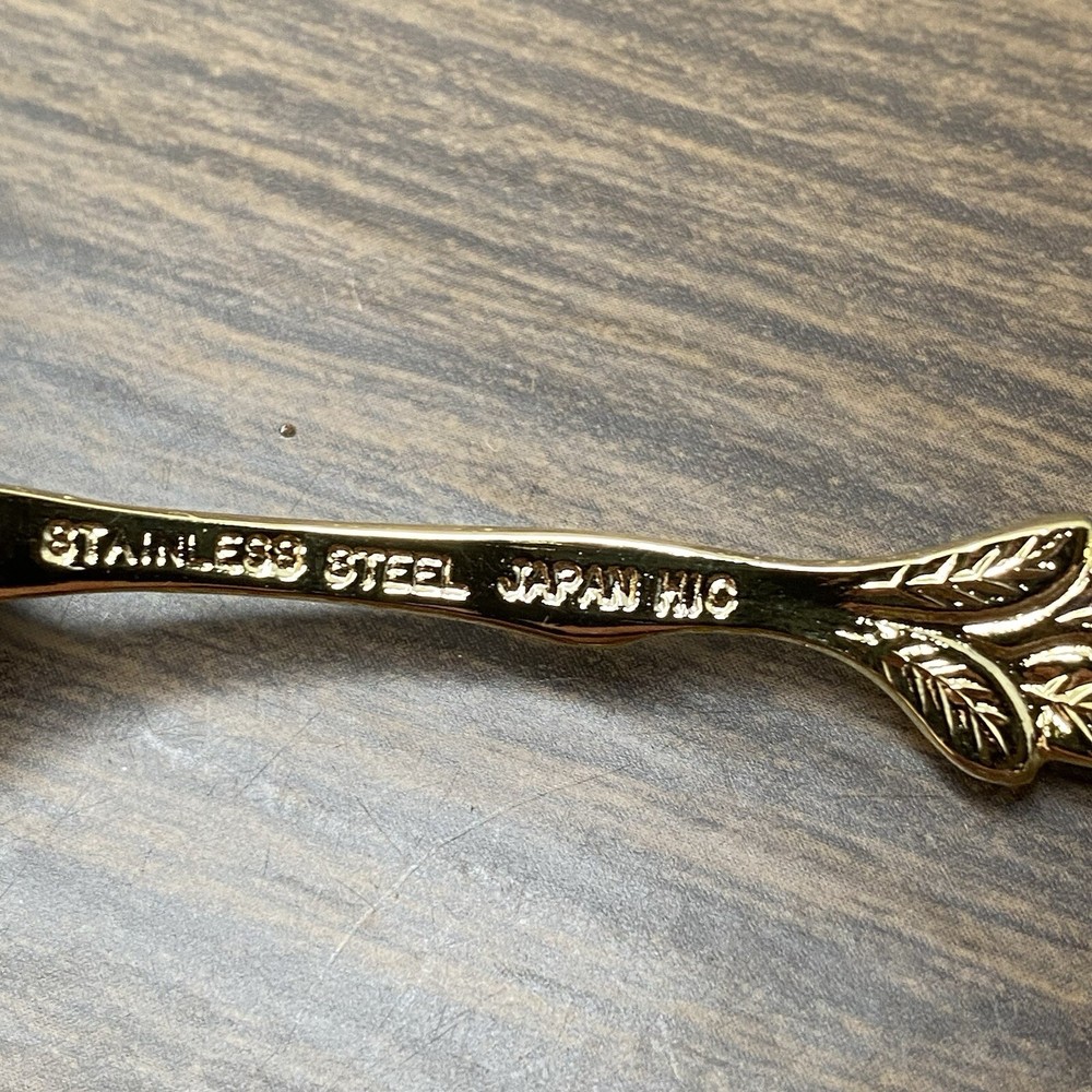 Japan HIC Stainless Steel Spoon, Rose Pattern
