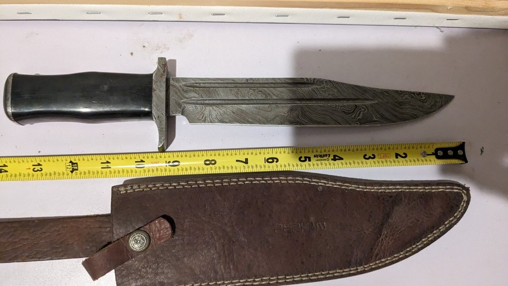 damascus bowie knife