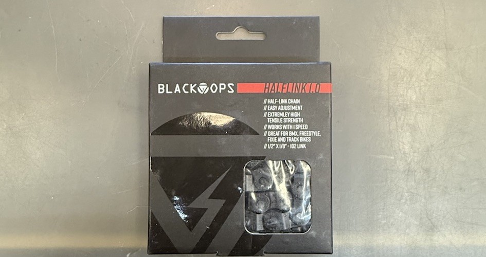 Black Ops Half Link BMX Chain Black