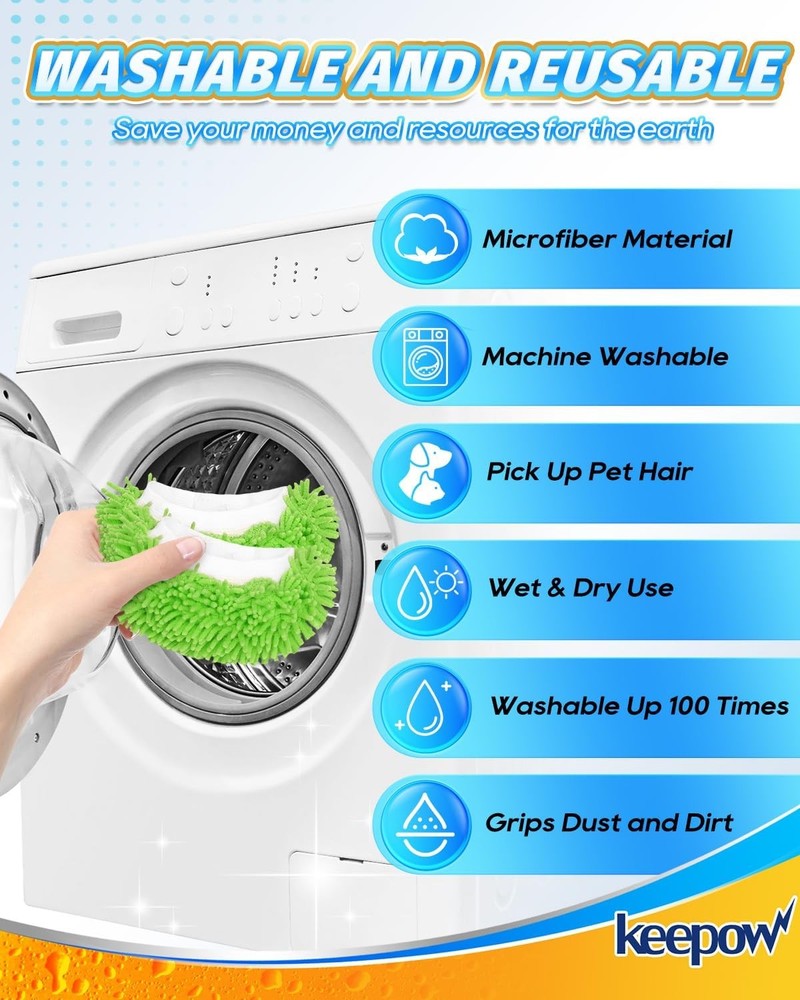 8 Pack Microfiber Cloths for Handheld Steam Cleaner Compatible with Bissell