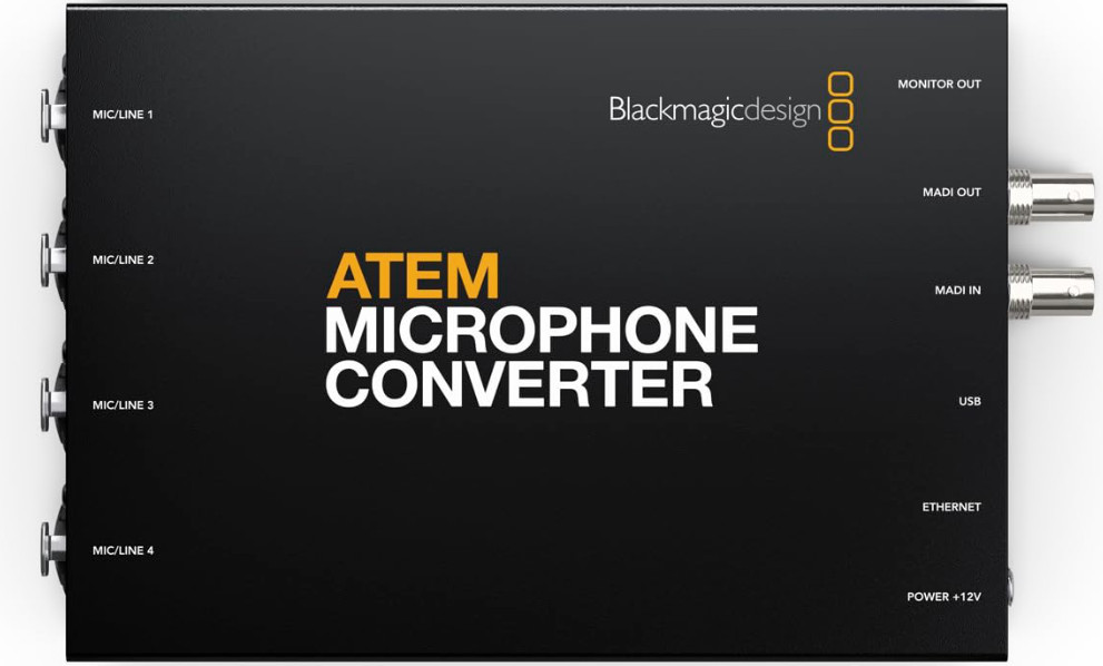 NEW Blackmagic Design ATEM Microphone Converter