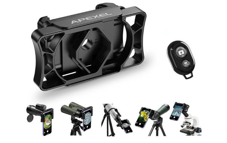 Telescope Phone Adapter, Binocular Photo Adapter for Android & Iphone, Phone Hol