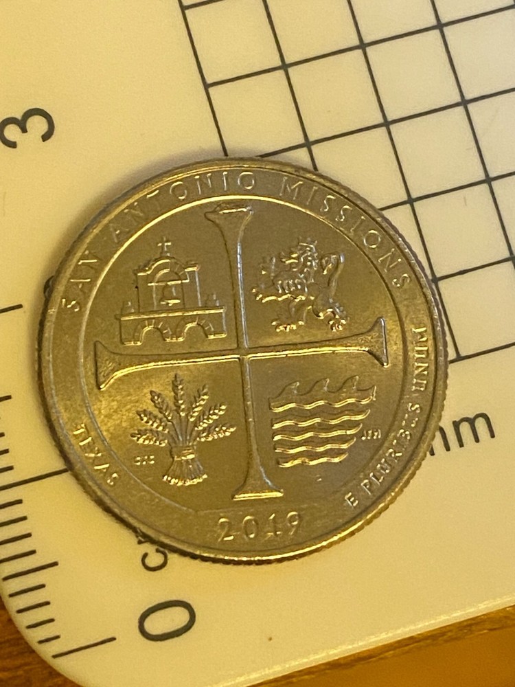 San Antonio Monuments quarter 2019 P with multiple die chip errors