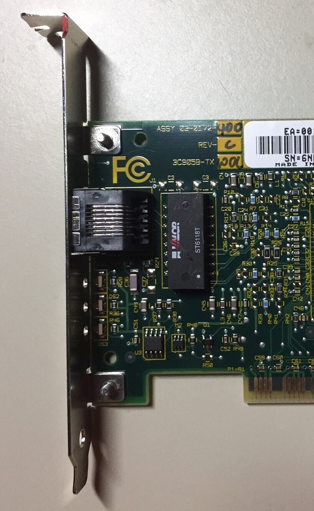 Vintage 3COM Fast Etherlink XL PCI 10/100BASE-TX Ethernet Adapter