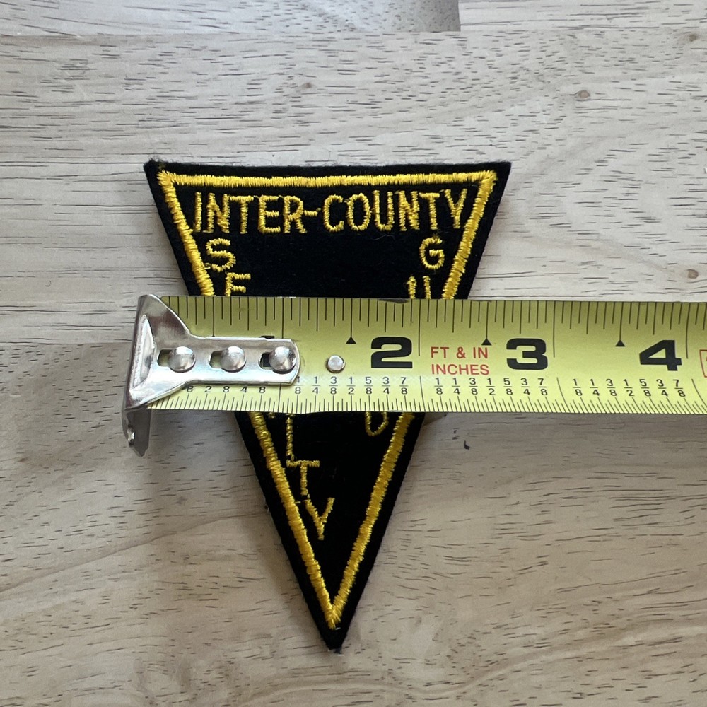 VTG Rare Inter-county Fla Security Guard Patch New