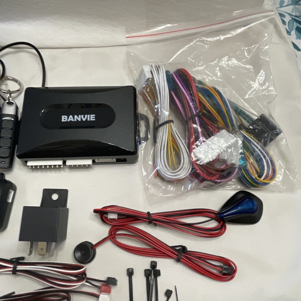 BANVIE Car Alarm System, Security Antitheft Alarm Systems with Keyless Entry