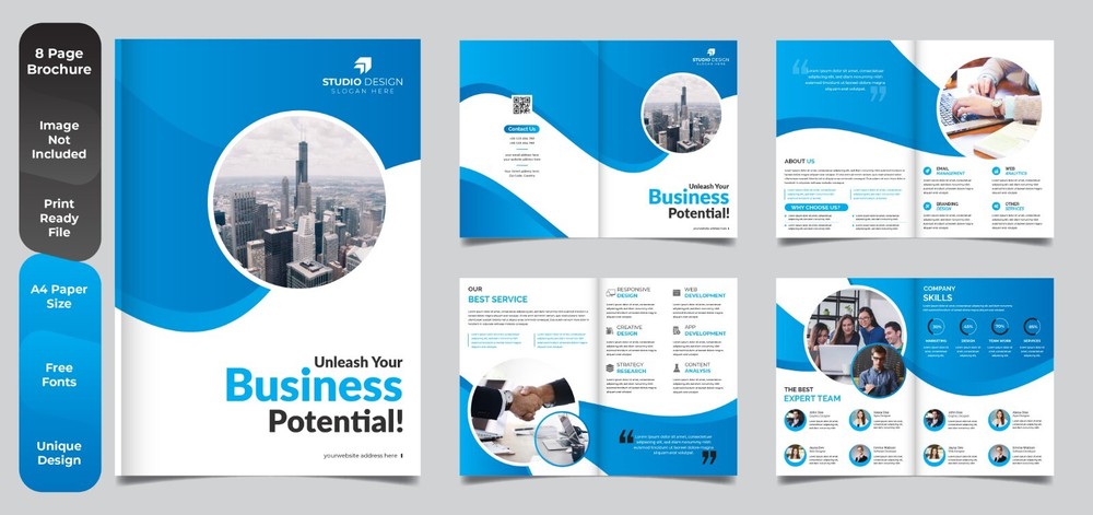 Professional Flyer Brochure 30+ Templates Multi-Layout Multi-Page Vectors