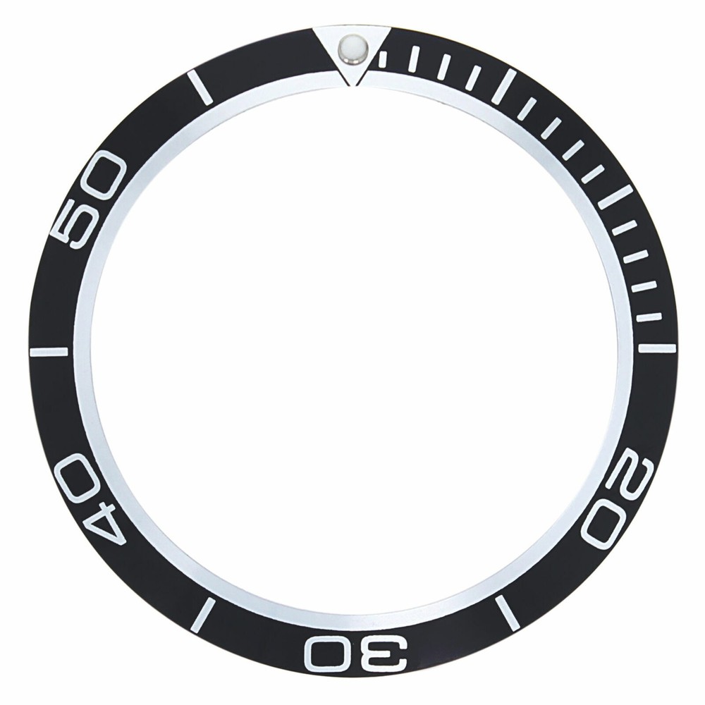 REPLACEMENT BEZEL INSERT BLACK FOR WATCH 40.90MM X 32.70MM