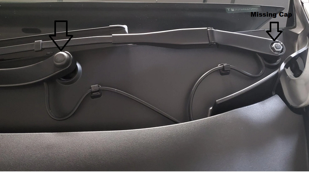 Tesla Model 3, Y, S, X Front Wiper Arm Nut Cover Cap