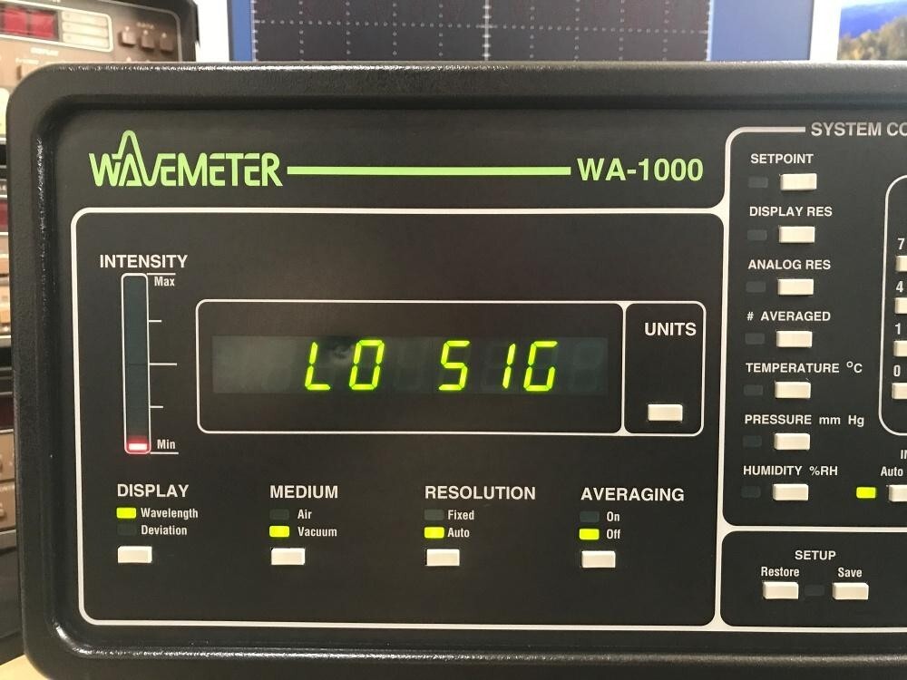 Burleigh WA-1000 Wavemeter Laser Wavelength Meter