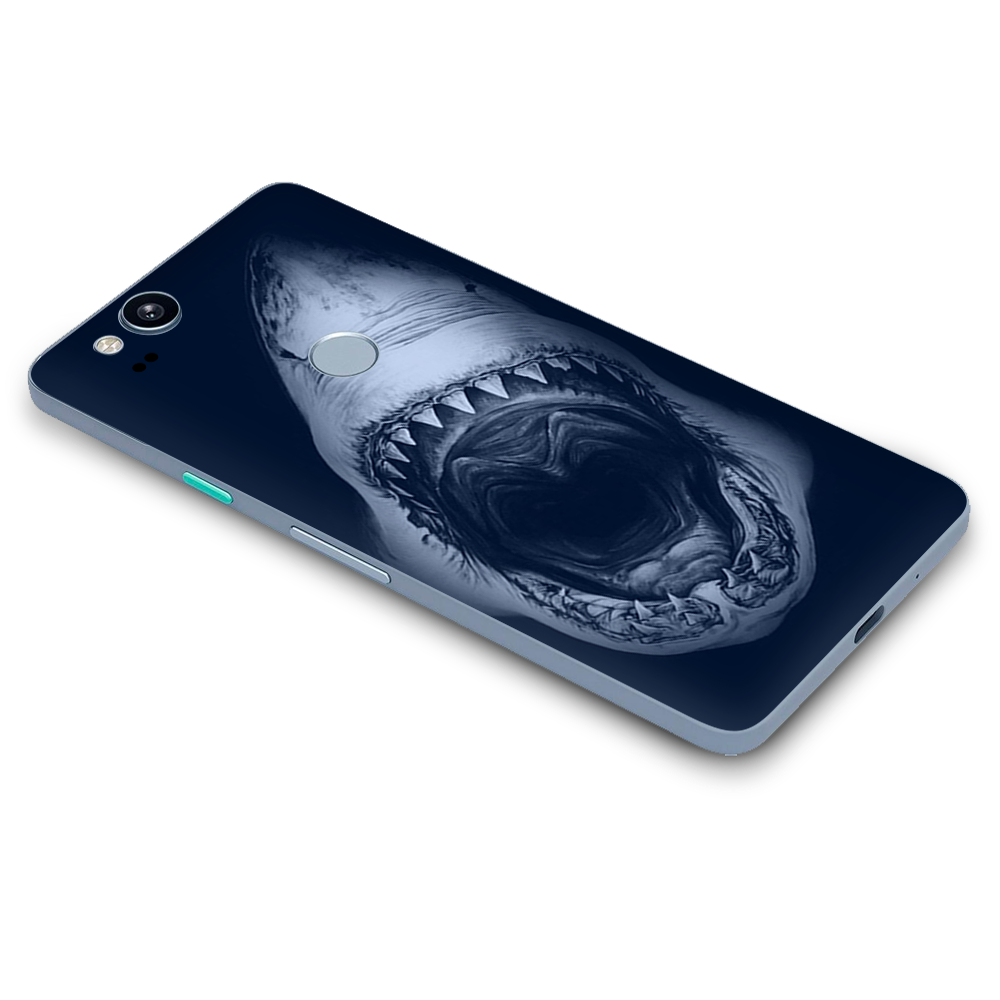 Google Pixel 2 Skins Decal Wrap Shark attack