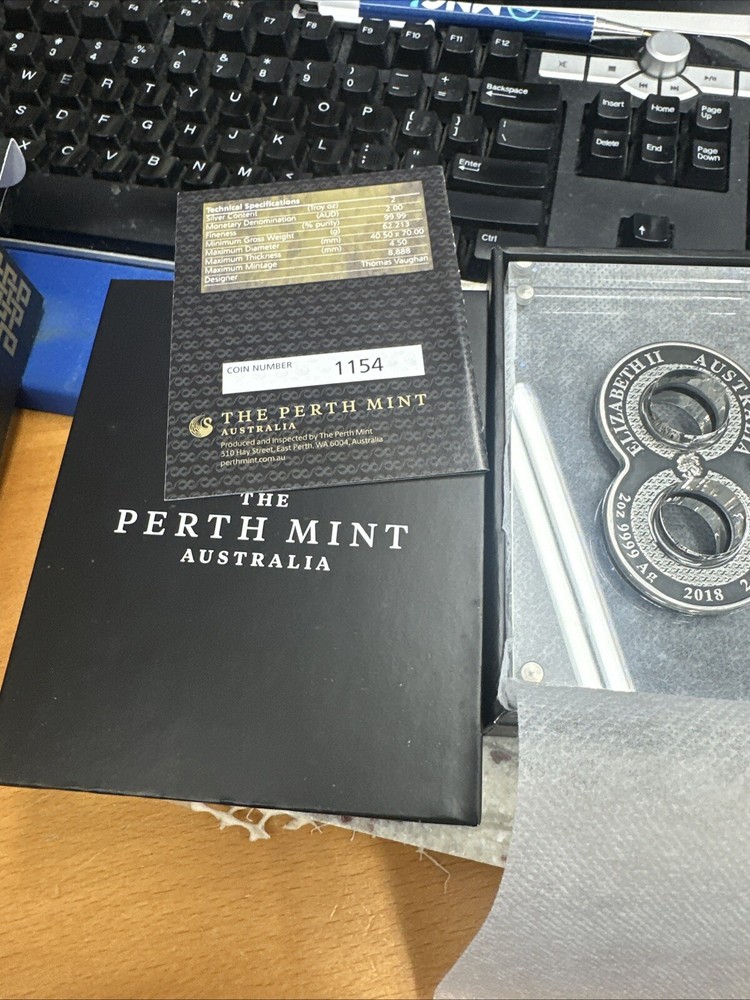 Figure 8 Dragon 2oz Silver Coin Perth Mint 2018