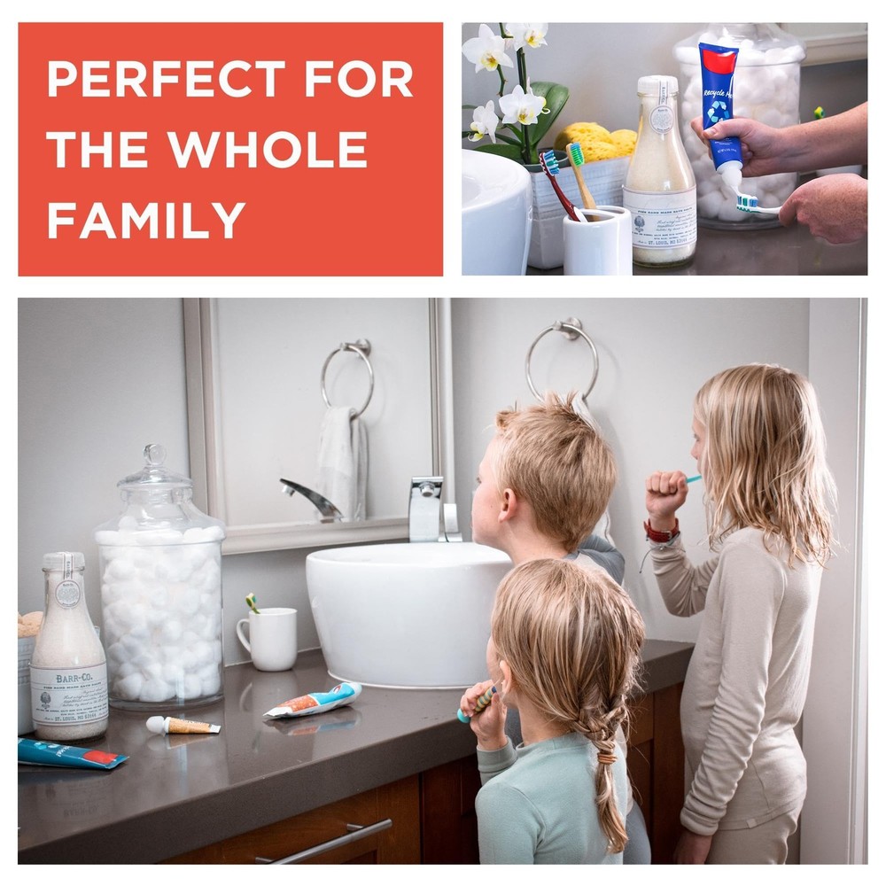 Chrome Cherry SqueezMe Self-Closing Toothpaste Caps, Silicone 3-Pack, Clear