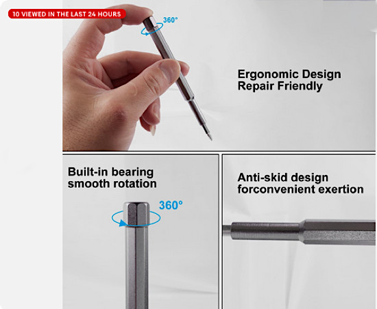 24 in 1 Micro Screwdriver Set DIY Screwdriver Set Mini Multi Bit Computer +