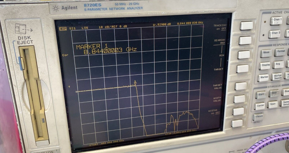 LOW PASS FILTER 8.8 GHz LOSS 0 db L-2286