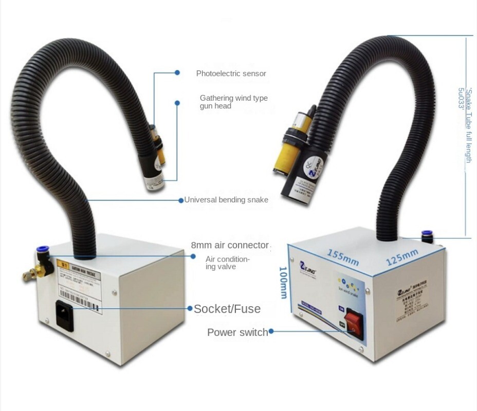 Infrared Sensor Ion Wind Snake Static Dust Ion Wind Gun Static Eliminator