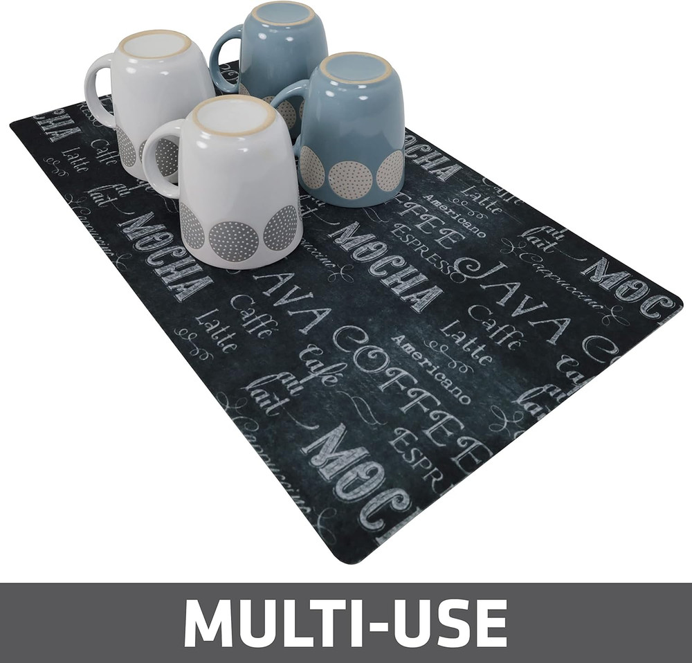 Coffee Maker Mat, (Coffee Station Bar Accessory) Protects Kitchen Countertops fr