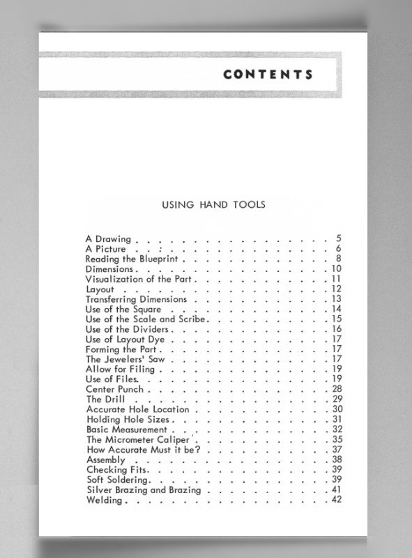 Using Hand Tools To Duplicate A Part (1969-1973) NatCam Booklet: Reprint
