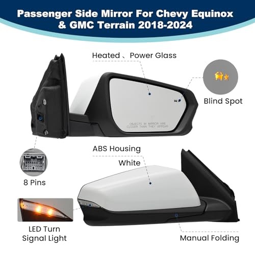 Side mirror assembly replacement, left side mirror assembly replacement, right