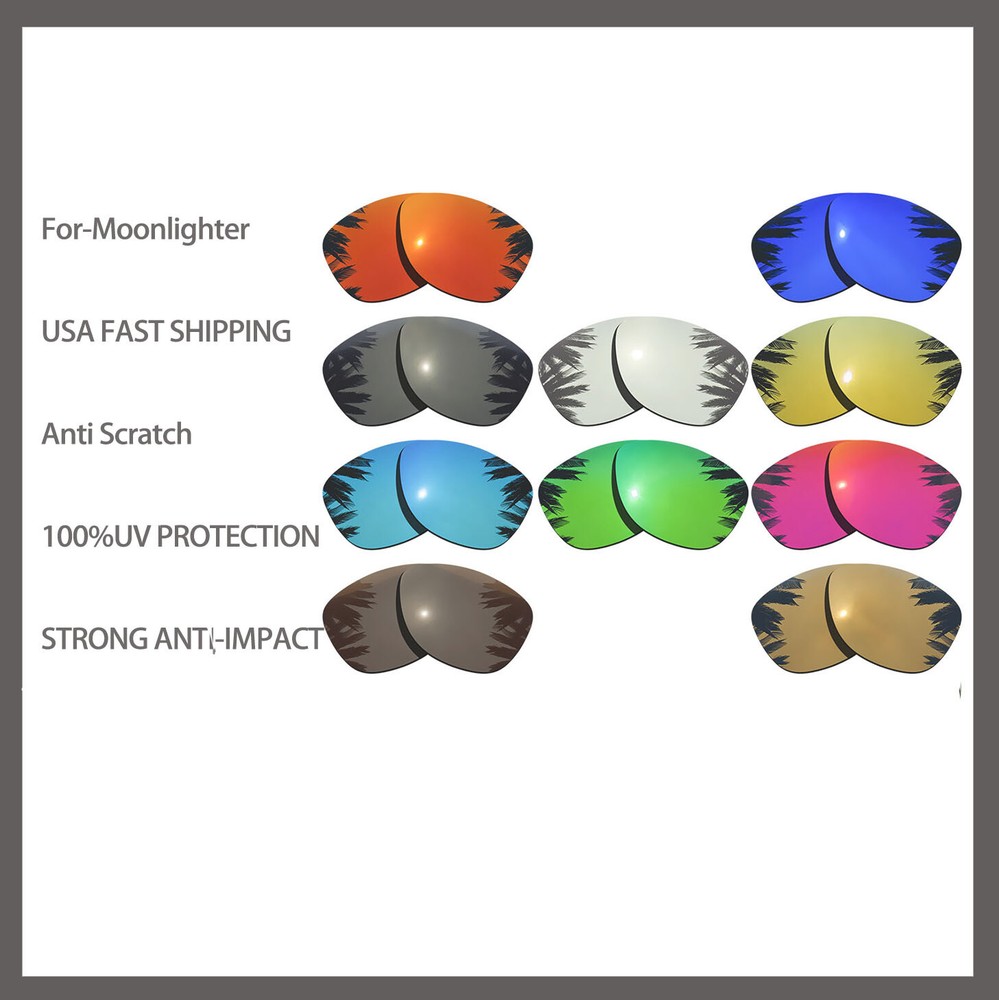 US Anti-scratch Replacement Lenses for-Oakley Moonlighter OO9320 Polarized