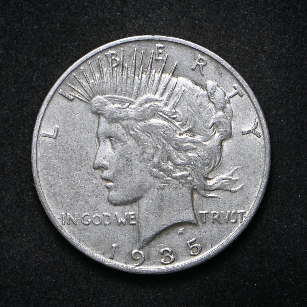 1935-S Peace Silver Dollar (cn16725)