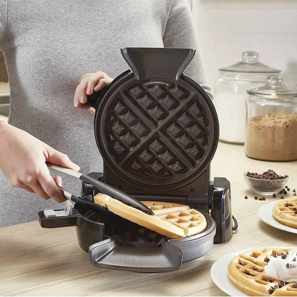 Oster Waffle Maker DuraCeramic Belgian Titanium-Infused Non Stick Clean - Tested