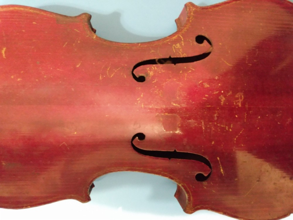 Antique Violin As Found