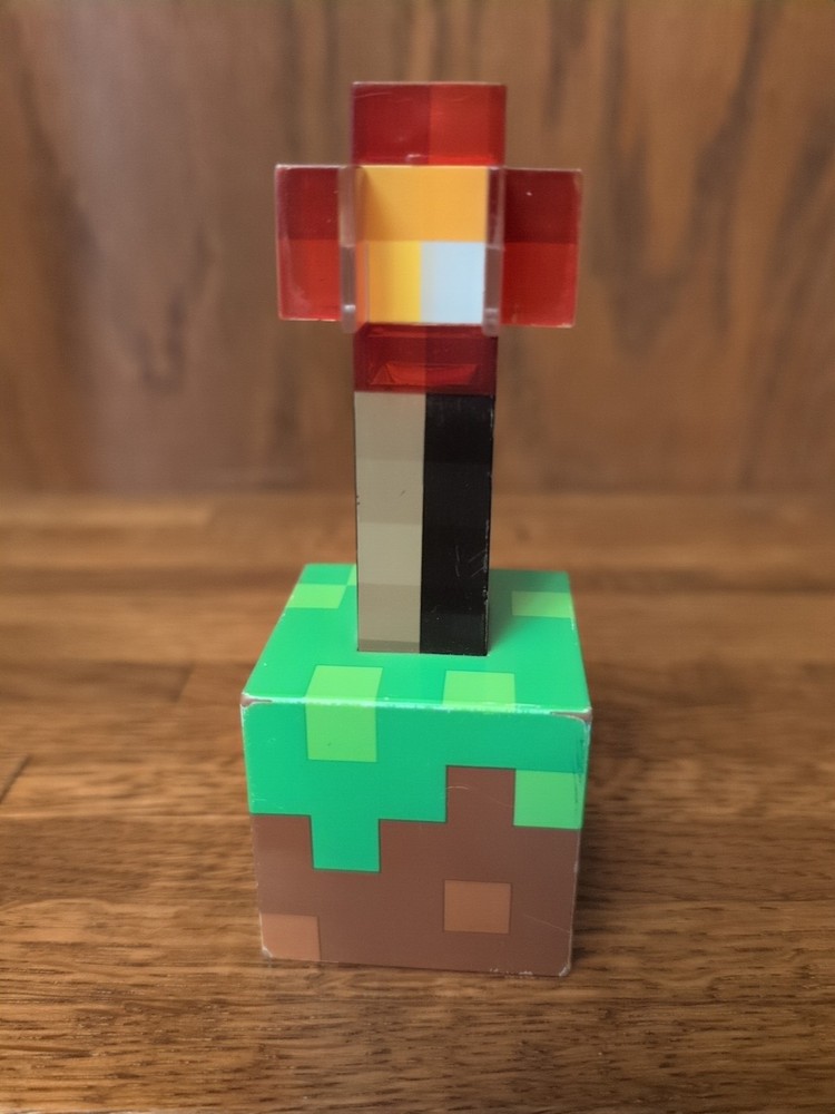 Minecraft Torch Night Light w/ Switch and 2 USB Charging Ports 5"