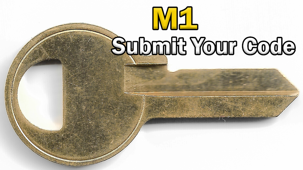 Master Lock (M1) 4 Pin Code Cut Key | Send Your Code, We Cut It! | 