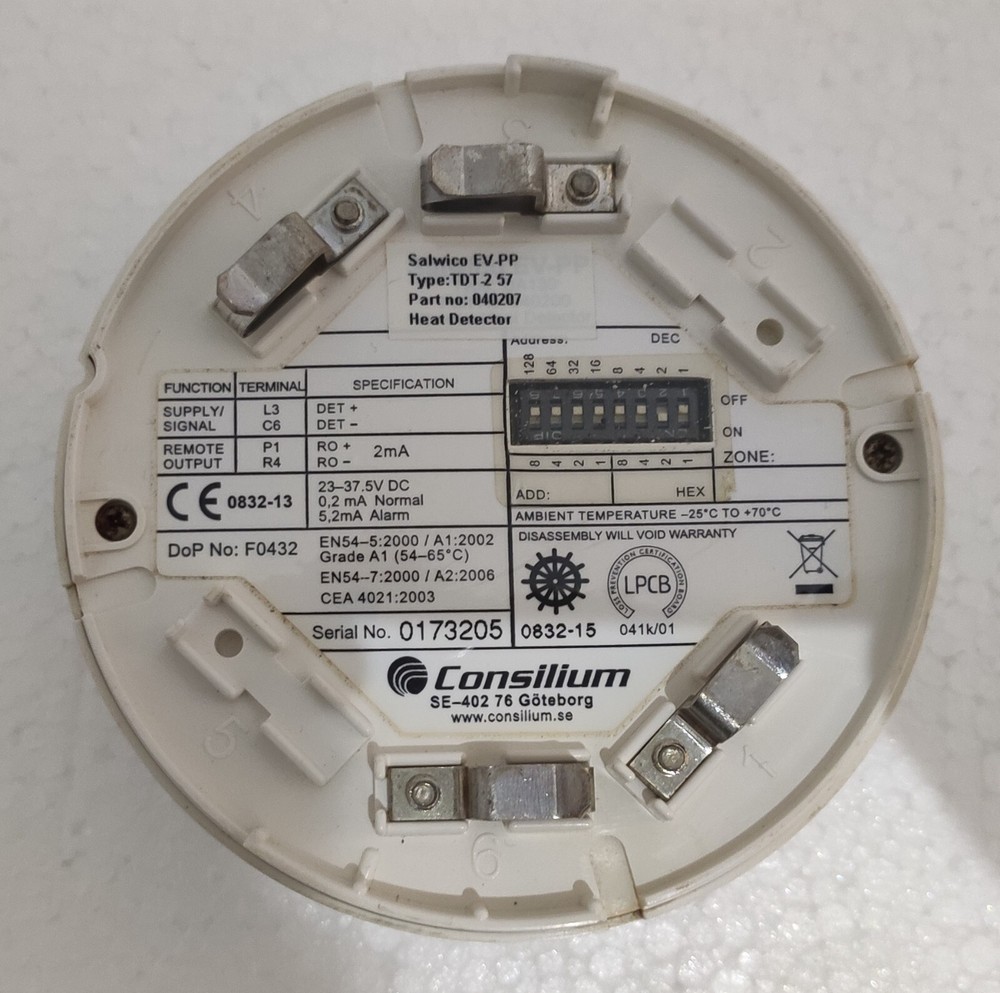 CONSILIUM HEAT DETECTOR SALWICO EV-PP 040207