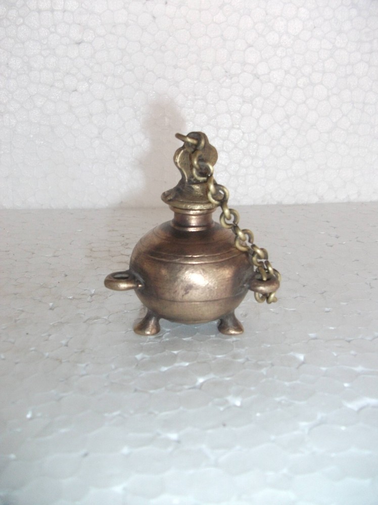Vintage Brass Unique Shape Handcrafted Fine Quality Solid Inkpot/Well