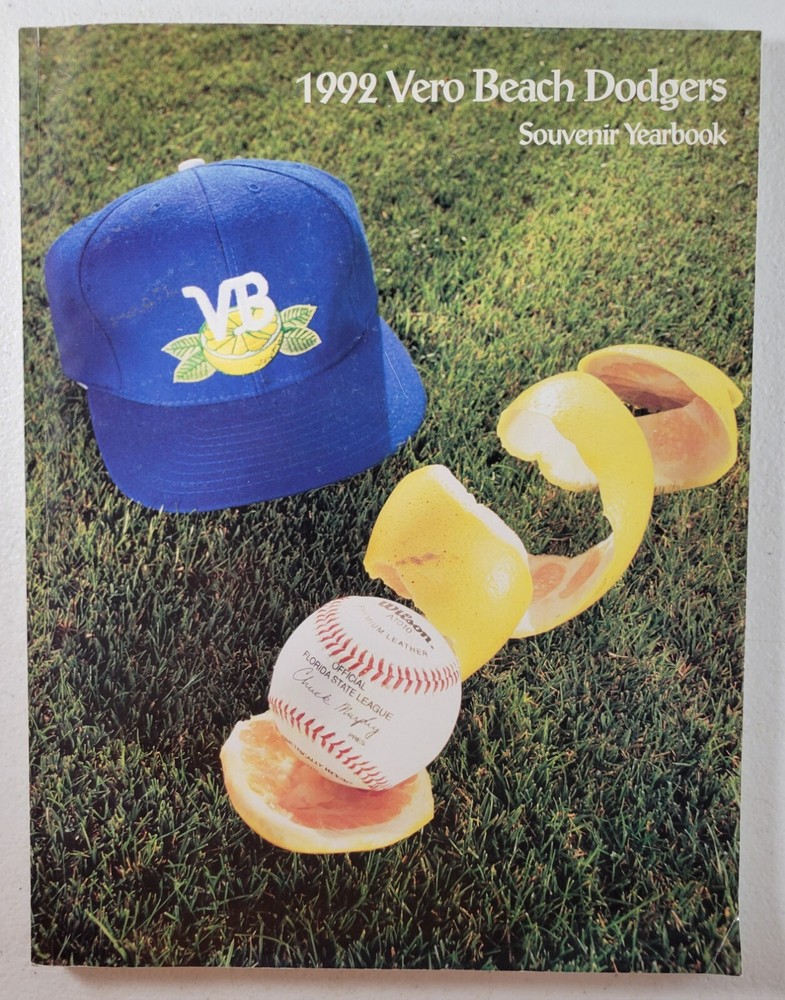 1992 Vero Beach Dodgers Souvenir Yearbook Program Holman Stadium Baseball