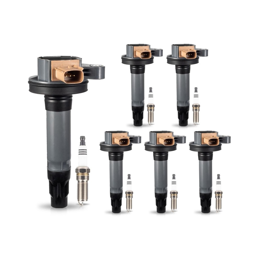 Set of 6 Ignition Coil Pack Iridium Spark Plug 3.5 EcoBoost V6 Comp... Fast Ship