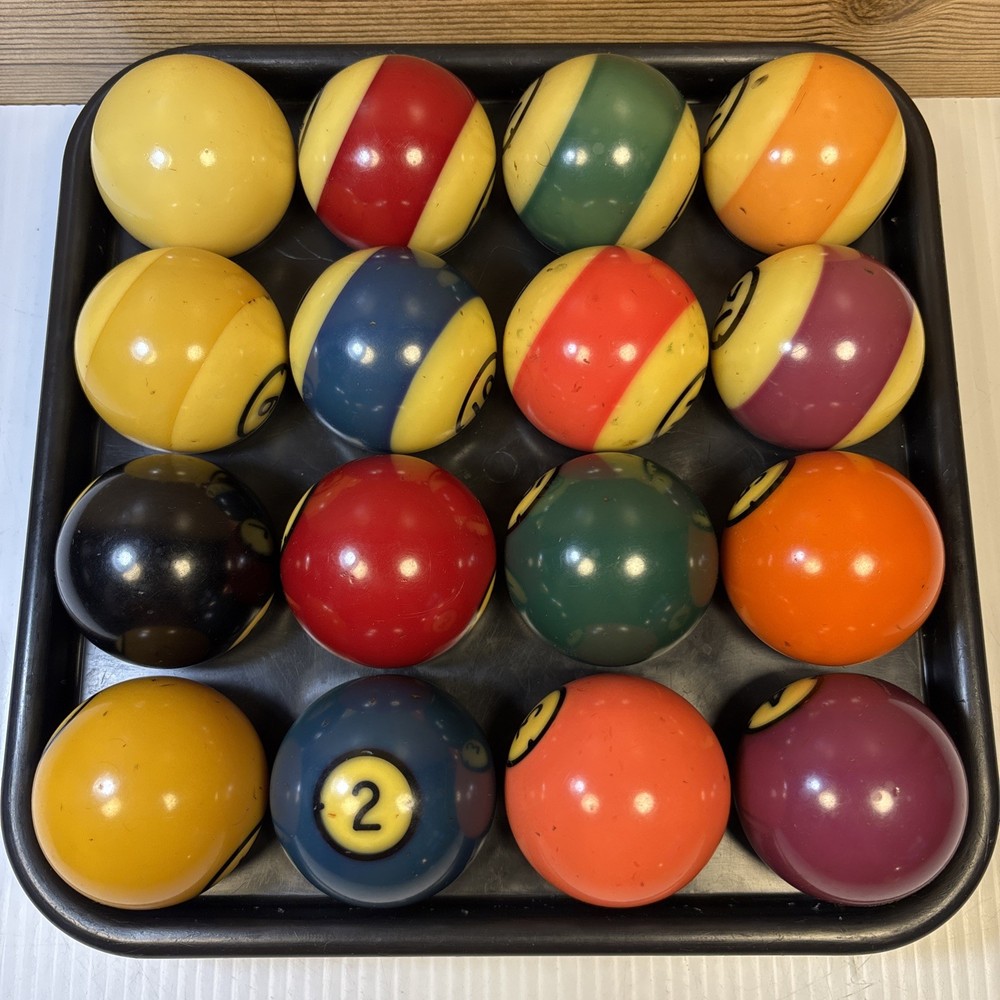 Vintage Brunswick Centennial Billiard Pool Balls Complete Set - No Box