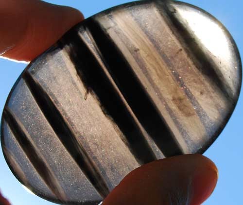 Black Lace Obsidian Palm Stone #7