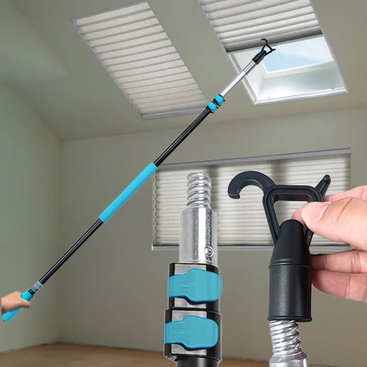 Telescoping Rod for Blinds & Shades Push-Pull Adjustable Rod for Skylight Cor...
