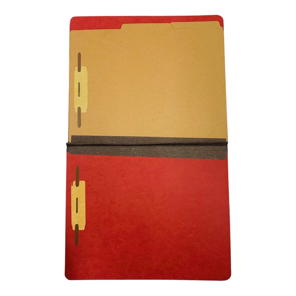10 Folders Letter Size 6 Section Classification Folder Full Top Tab Earth Red