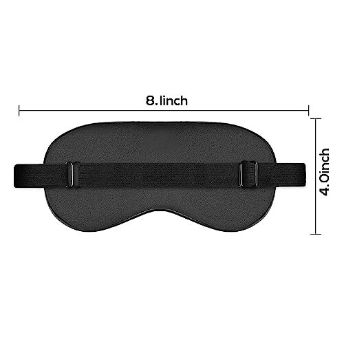 Silk Sleep Mask Adjustable Strap Comfortable Blindfold Men Women Block Light NEW