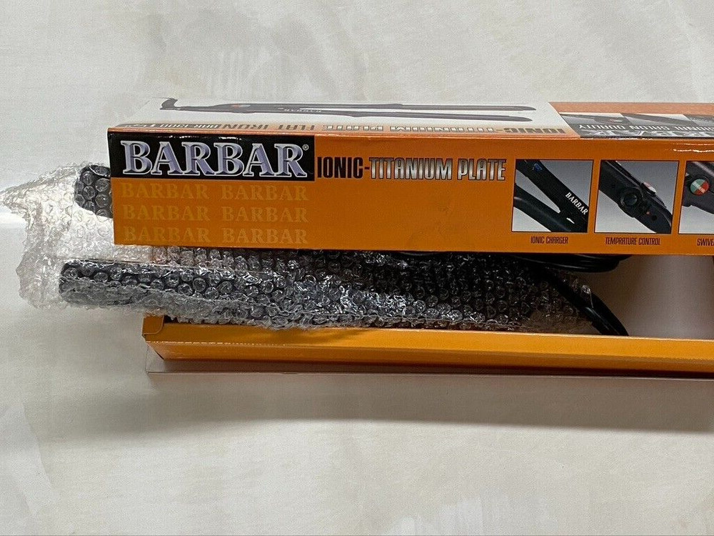 BARBAR PROFESSIONAL FLAT IRON, IONIC, TITANIUM PLATE IONIC BAR 1300 1 1/2 "