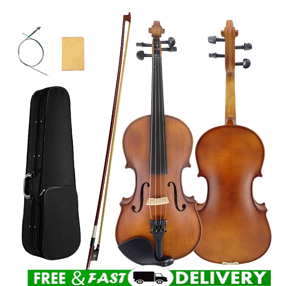 4 String Viola 15-Inch Solid Wood Handcrafted Viola Sets Full Size for Beginners