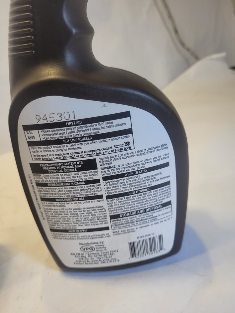2 Pack Hi-Yield Killzall RTU Spray Non-Selective Systemic Herbicide 32 fl oz VPG