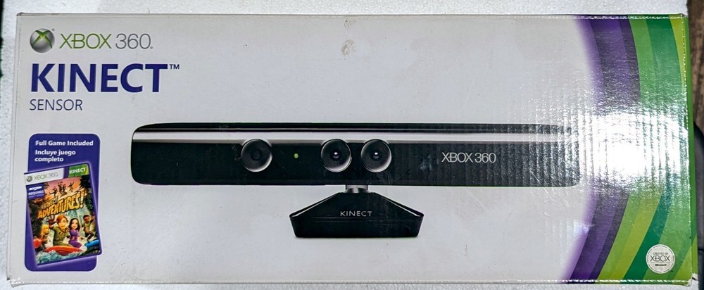 Microsoft Xbox 360 Kinect Sensor Bar Black + 2 Games