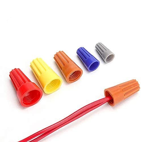 300 Pcs Red Electrical Wire Connectors Screw Terminals, with Spring Insert Tw...