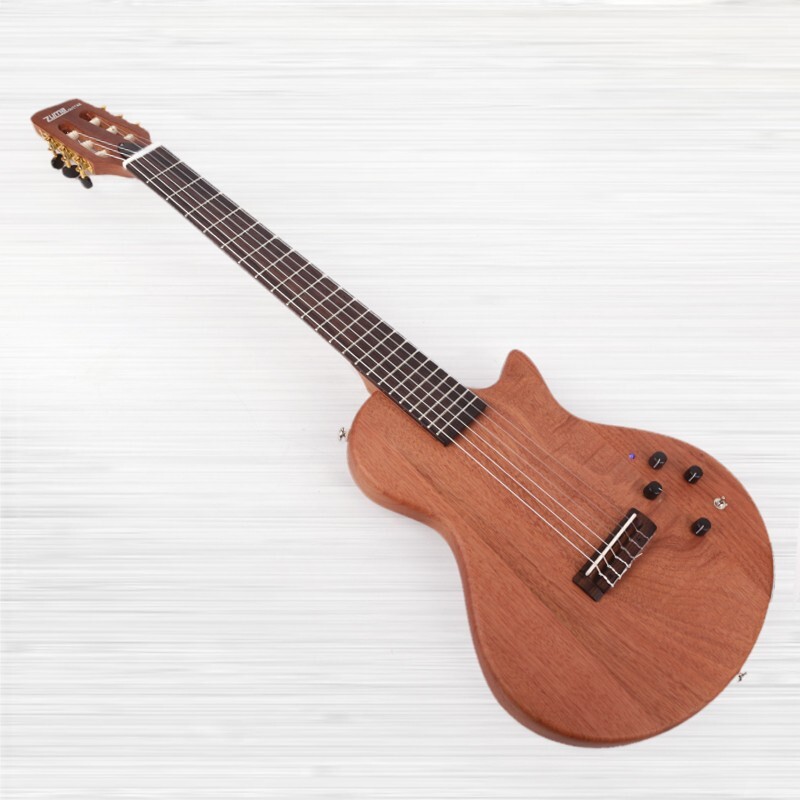 electric classical classic guitar nylon string travel portable built in effect